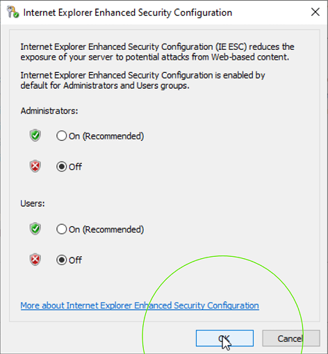 Update Status Green Confirmation